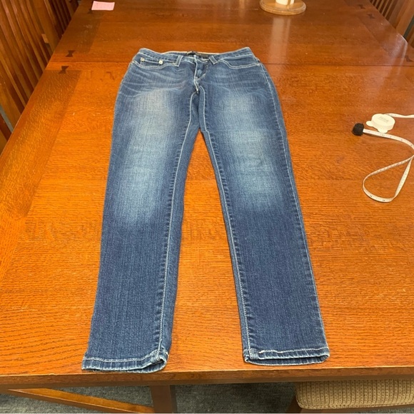Levi’s 535 leggings size 5M dark wash  Blue Jeans no distressing some stretch - Picture 3 of 6